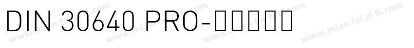 DIN 30640 PRO字体转换